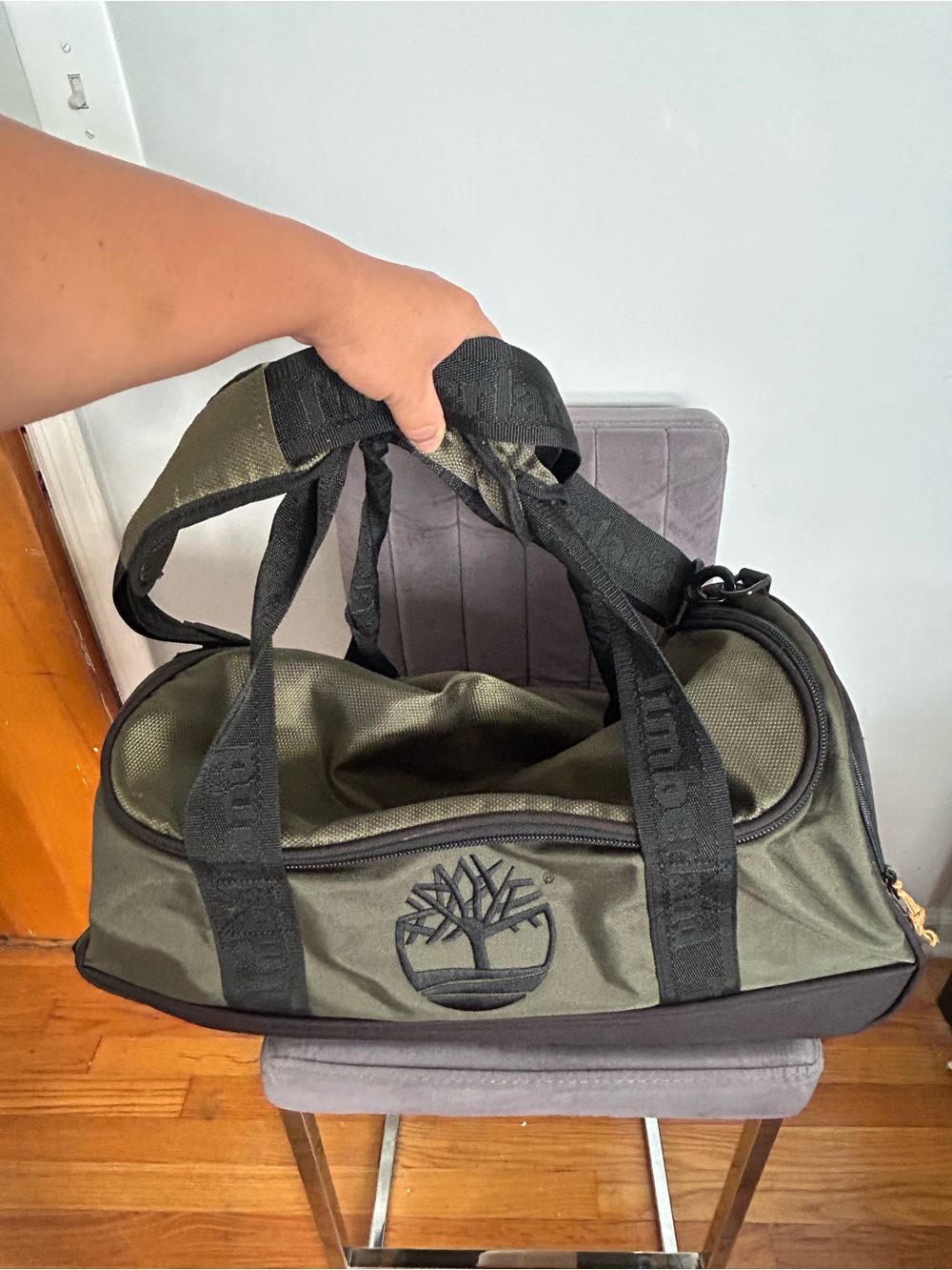 Rare Timberland Duffel Bag – Unique Design olive green